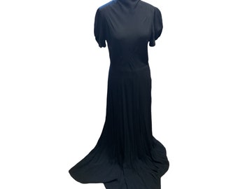 Black Crepe 1930’s Dress