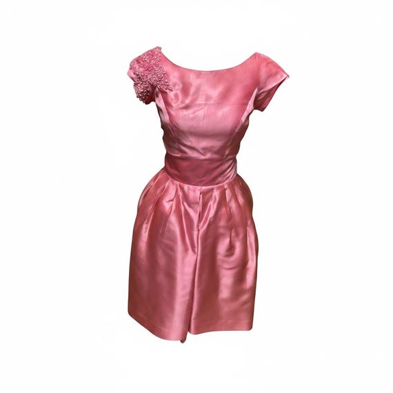 1950s Lorrie Deb of San Francisco Pink Cocktail Dress