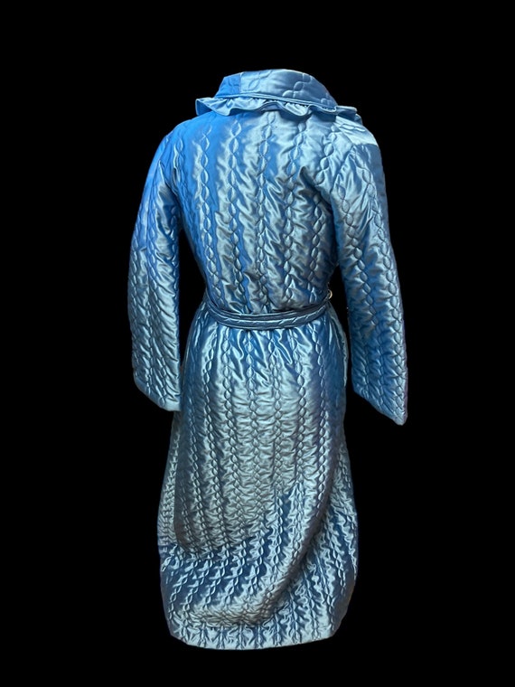 Blue Quilted Robe by Heather Collection