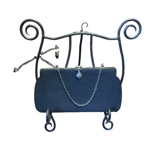 Cartera de noche vintage negra