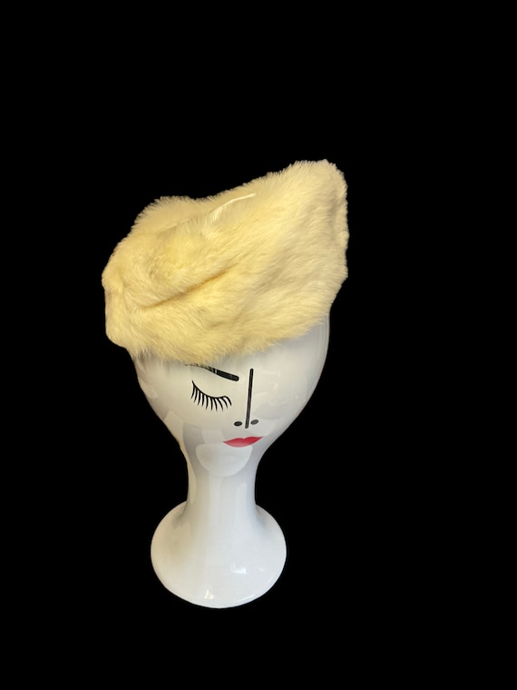 White Mink Hat