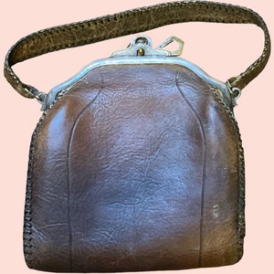 Arts and Crafts Hand-tooled Leather Purse
