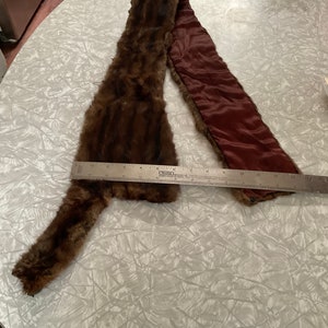 Brown Mink Scarf