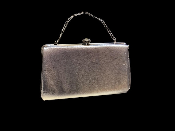 Silver Convertible Evening Bag - image 1