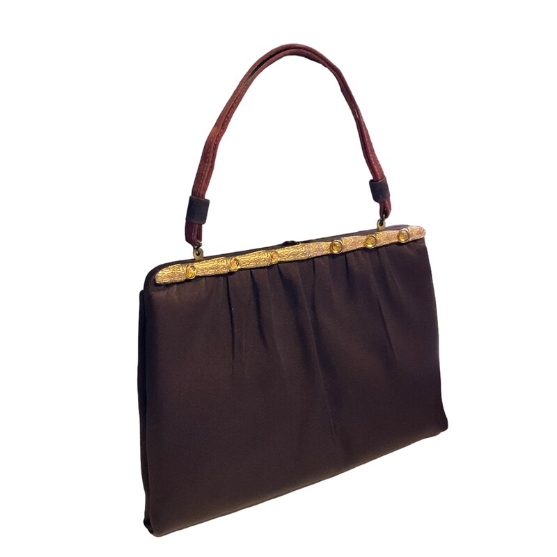 Carryall Clutch W/Tabs - Black/Chocolate