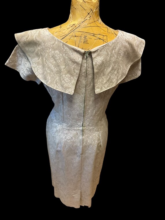 Champagne Brocade Wiggle Dress - image 4