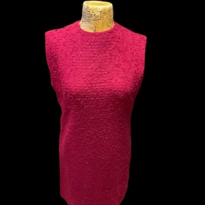 Raspberry Wool Shift