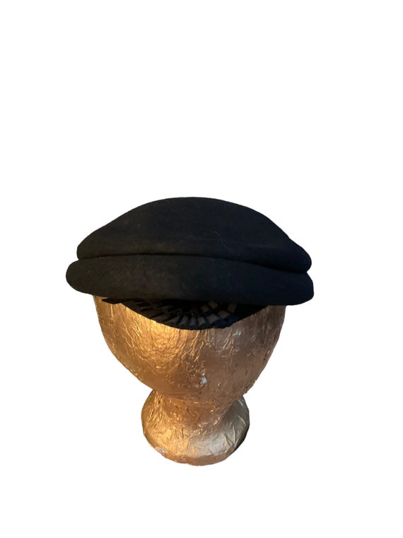 Black Wool Beret