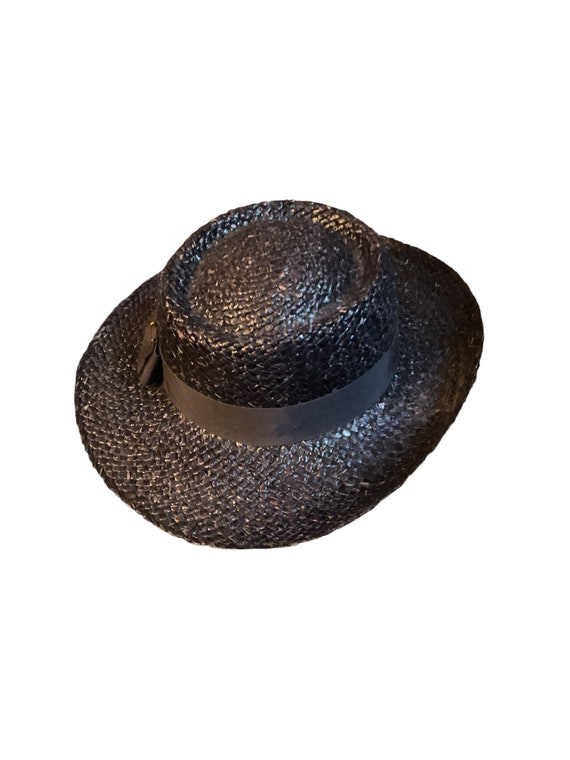 Navy Straw Hat - image 3