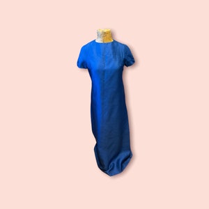 60’s Cobalt Blue Long Dress