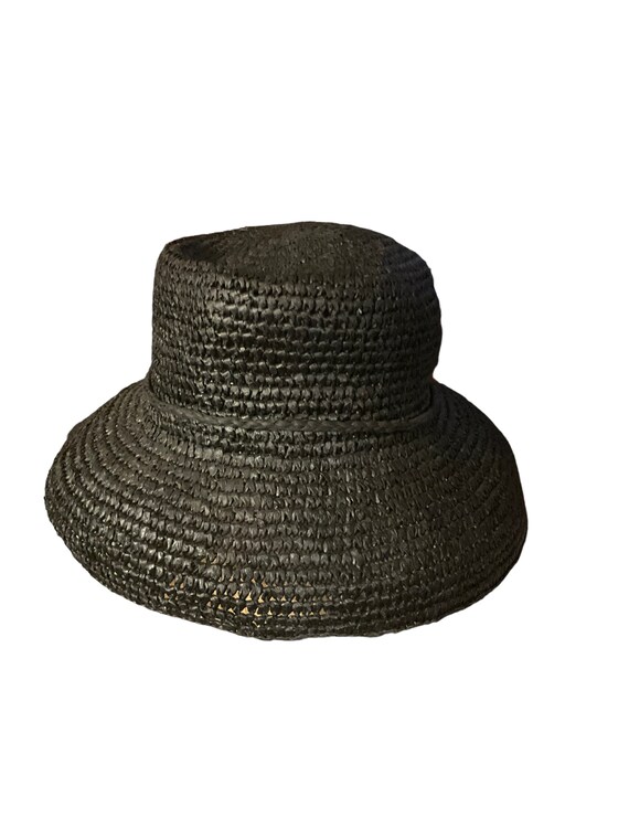 Black Straw Hat - image 1