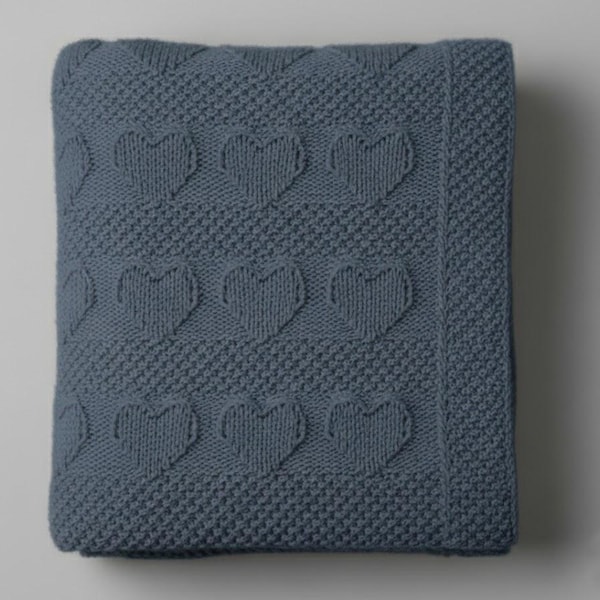 Simple Baby Blanket Knitting Pattern, Easy Knitting Pattern for Beginner, Quick PDF Download, 4 Sizes Included | Language: English