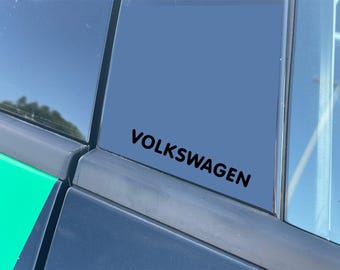 4x Car Decals for B-pillar. Will fit Volkswage cars. Multiple sizes.