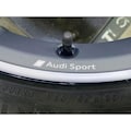 5x Audi sport logo decals- stickers for wheel rims.  Will fit all models. product logo