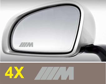 4x M Power side mirror decals / stickers. Fits any BMW model. Multiple colors available