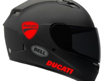 4x Ducati Shield Logo Helmet Decals (Die Cut Vinyl)