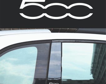 Fiat 500 B-pillar decals-stickers.  Will fit all models.