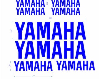 Yamaha Motorcycle Fairing Decals, Outdoor Vinyl Stickers (Set of 8)