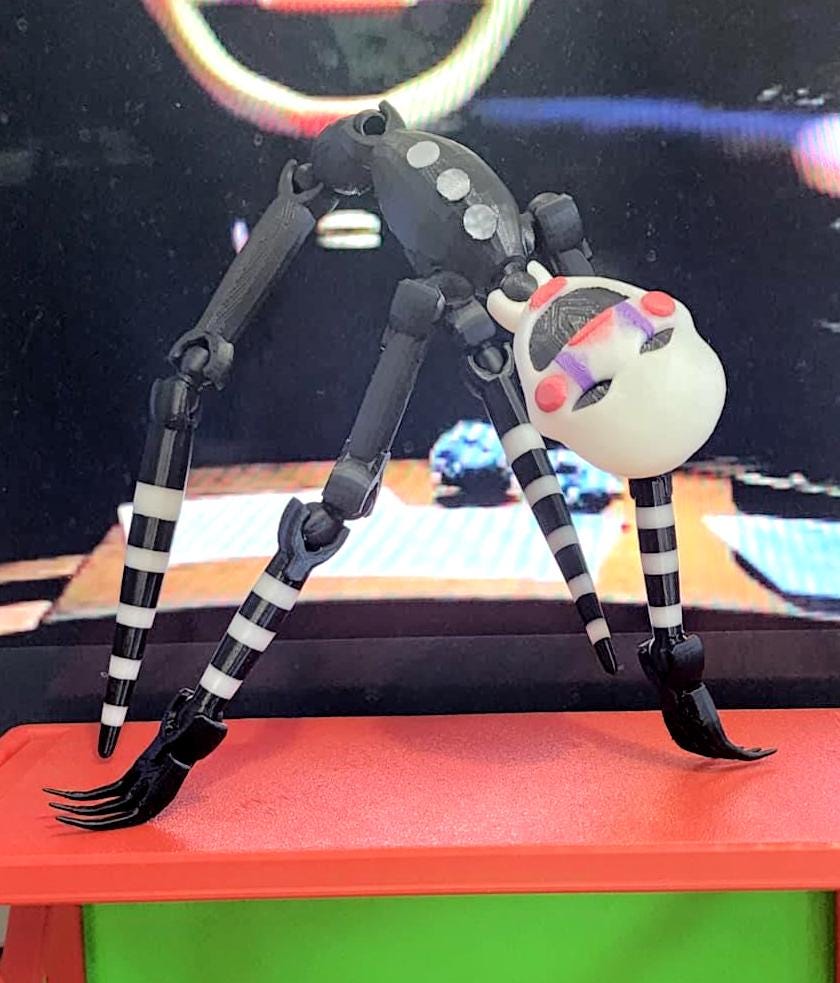 Marionette Puppet FNAF Glow in the Dark Articulated - Five Nights at ...