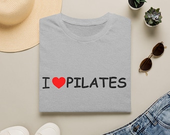 Camiseta "Me encanta el Pilates" – Camiseta de algodón para meditación espiritual