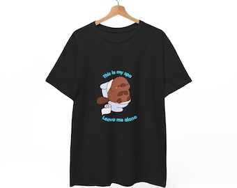 Camiseta divertida de Beaver Spa: Camiseta con humor "Déjenme en paz" para amantes de los animales.