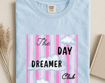 Daydreamer Club Shirt, Comfort Colors Tee, Soft Identity T-Shirt, Daydream Shirt, Mental Health Tee, Cozy Everyday TShirt, Introvert Gift