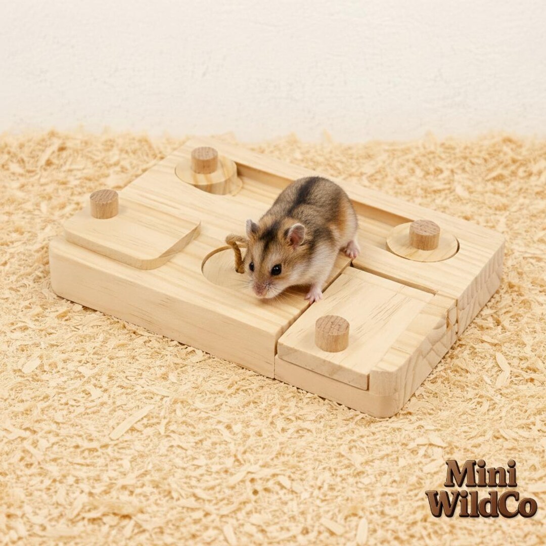 Hamster Toys - Chew Toys, Hamster Cage, Interactive Toy, Hamster Food, Enrichment Foraging Toy ...