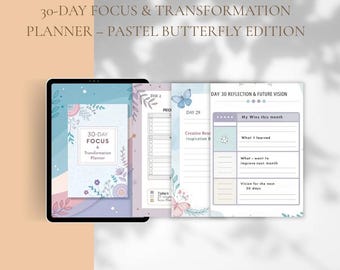 ADHD Focus Planner: Daily Schedule and Habit Tracker (Printable and Digital PDF)