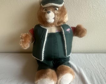 FUNGERAR! Vintage 1985 Teddy Ruxpin Talking Bear-kassett i utmärkt skick WOW