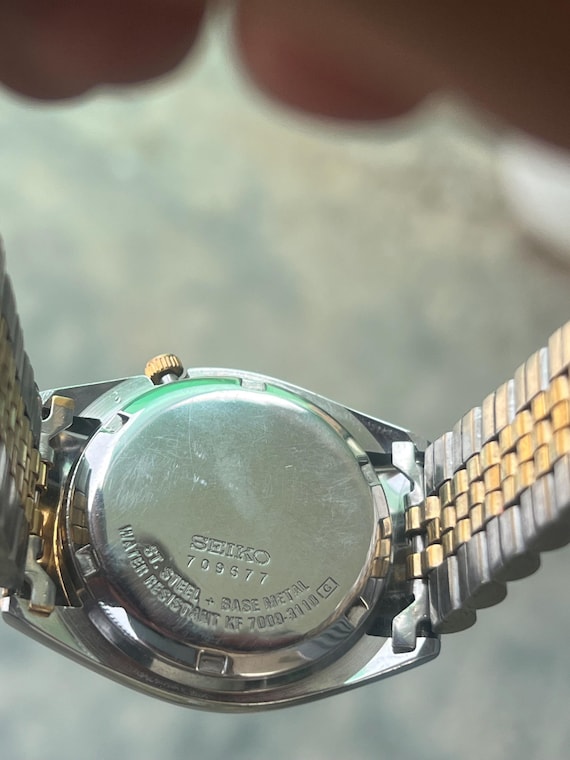 Vintage Seiko 5 Fluted Bezel Mens Automatic Watch 7009-3110 - Etsy