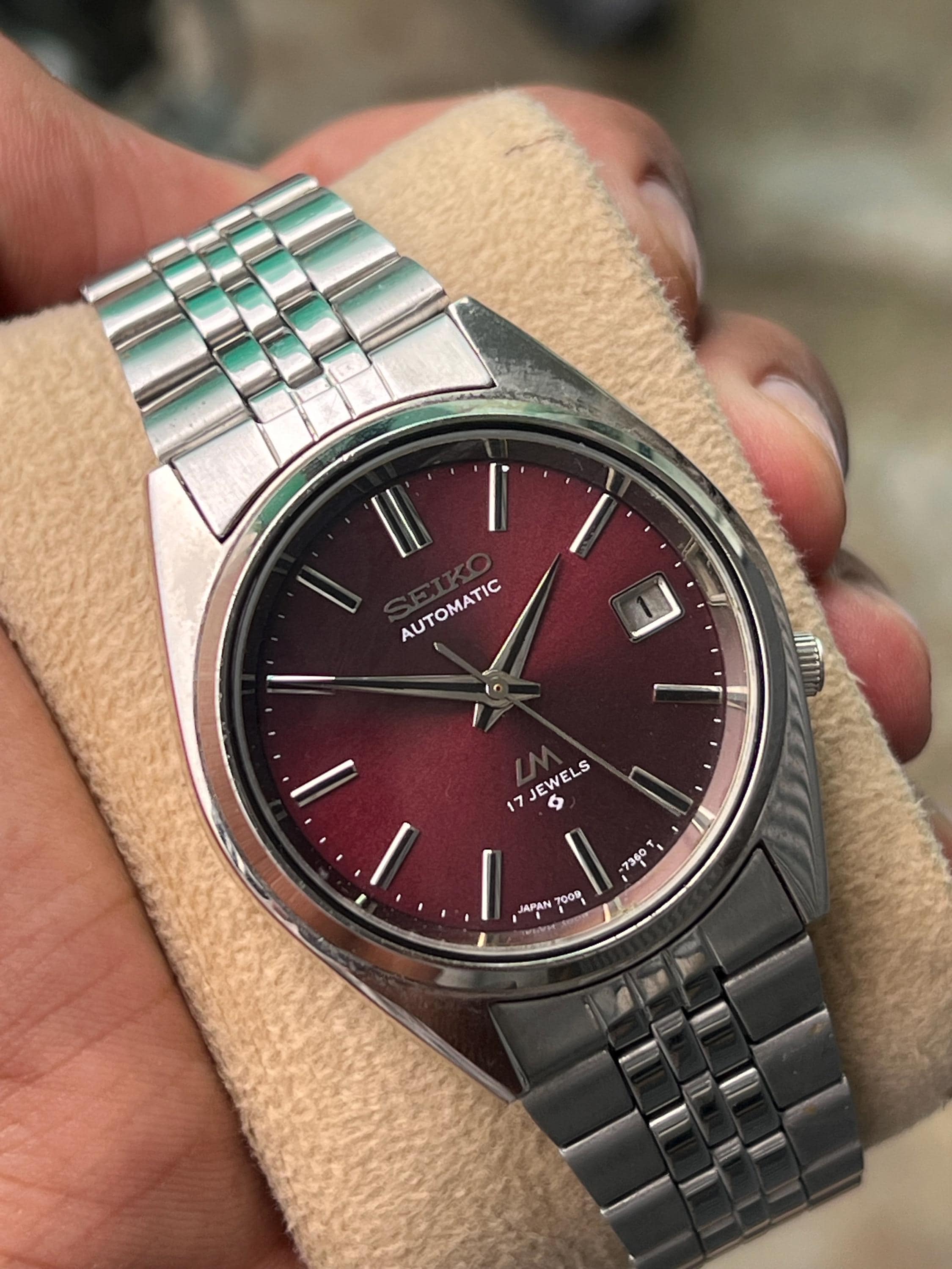 SEIKO 自動巻 メンズ 腕時計 赤文字盤 デイデイト Seiko red dial - Etsy 日本