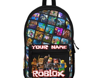 Sac à Dos Roblox - Cartable Scolaire Grande Capacité 45x31x12 Cm - Nylon Résistant - Bretelles Réglables - Pour Fans Et écoliers