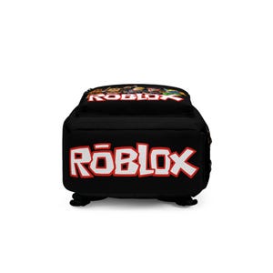 Personalized Roblox Backpack | Custom Name Backpack in Robux Design | Safe & Comfortable for School | Perfect Gift for Roblox Fans image 5