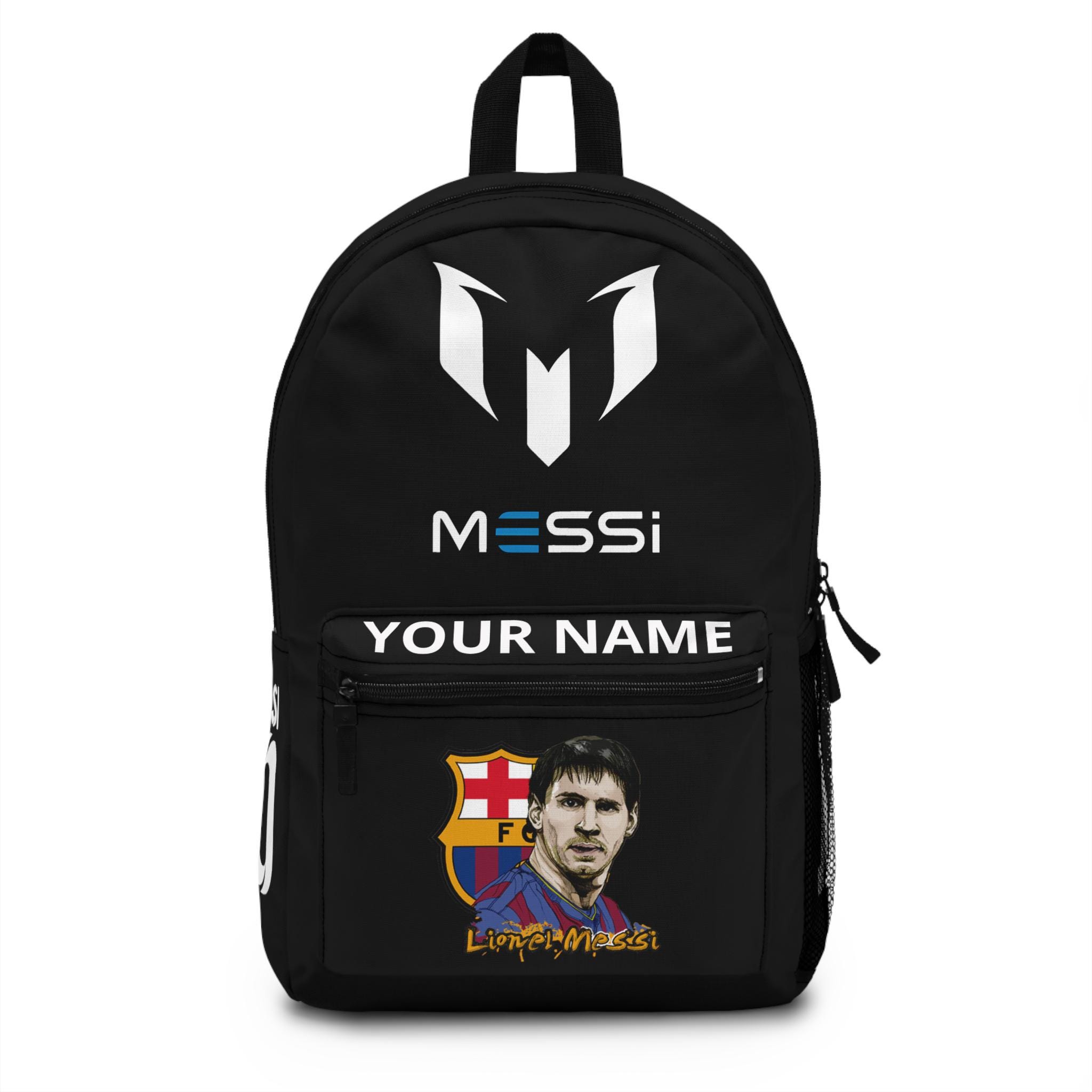 Discover Personalized Messi Backpack, Sports Bag, Custom Football Backpack, Soccer Gift, Kids Travel Backpack
