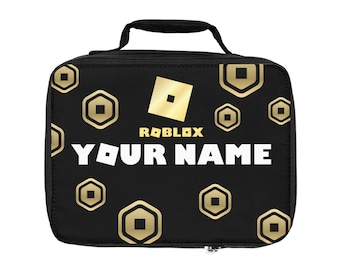 Roblox Lunch Bag - Personalized Gamer Lunchbox for Kids, Custom Roblox School Bag, Insulated Lunch Tote, Gaming Fan Gift for Boys & Girls
