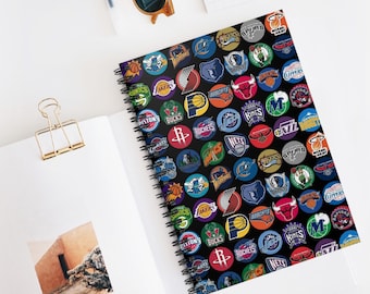 NBA Spiral Notebook | Basketball Journal | NBA Fan Gift | Sports Writing Notebook