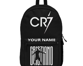 Personalized CR7 Soccer Backpack | Football Fan Gift for Boys | Portugal #7 Sports Bag | Teen School Bookbag | Athlete Travel Backpack