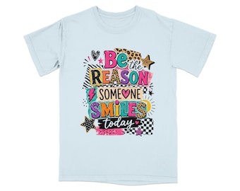 Motivational Smile T-Shirt | Y2K Retro Good Vibes Graphic Tee