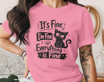 Sarkastisk katt-t-shirt | Rolig Grumpy Cat-humorcitat-t-shirt
