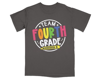 Team Fourth Grade T-Shirt | Back to School Teacher Crew Tee