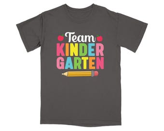 Kindergarten Teacher T-Shirt | Back To School Apple Pencil Graphic