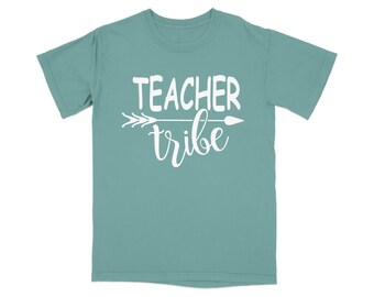 Teacher Tribe T-Shirt, Educator Graphic Tee, School Staff Apparel, Team Gift