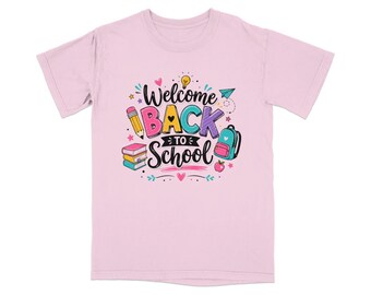 Welcome Back To School Teacher T-Shirt, First Day Outfit, School Spirit Tee
