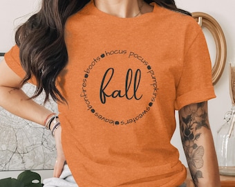 Höstälskare T-shirt, Höstpumpor Tröjor Löv Brasor Stövlar Mysiga Kläder