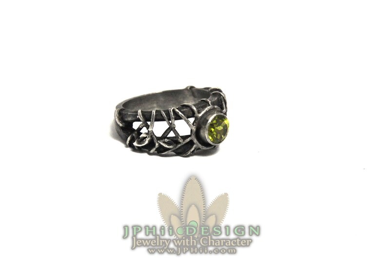 Custom Silver or Gold Filigree Reclaimed Vine Engagement Ring