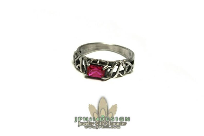 Custom Silver or Gold Filigree Reclaimed Vine Engagement Ring