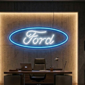 Ford neon sign, Ford led sign, Ford logo sign, Garage neon sign,Car logo neon sign,Ford light up sign, Ford gifts, Ford wall decor neon gift