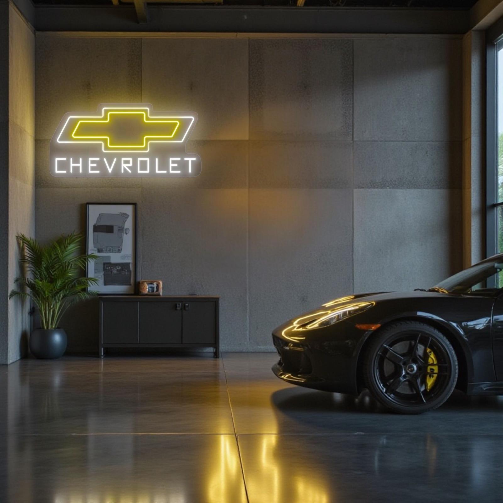 Chevy Led Sign Chevrolet Neon Sign, Chevrolet LED Sign, Chevrolet Logo Sign, Car Logo ...