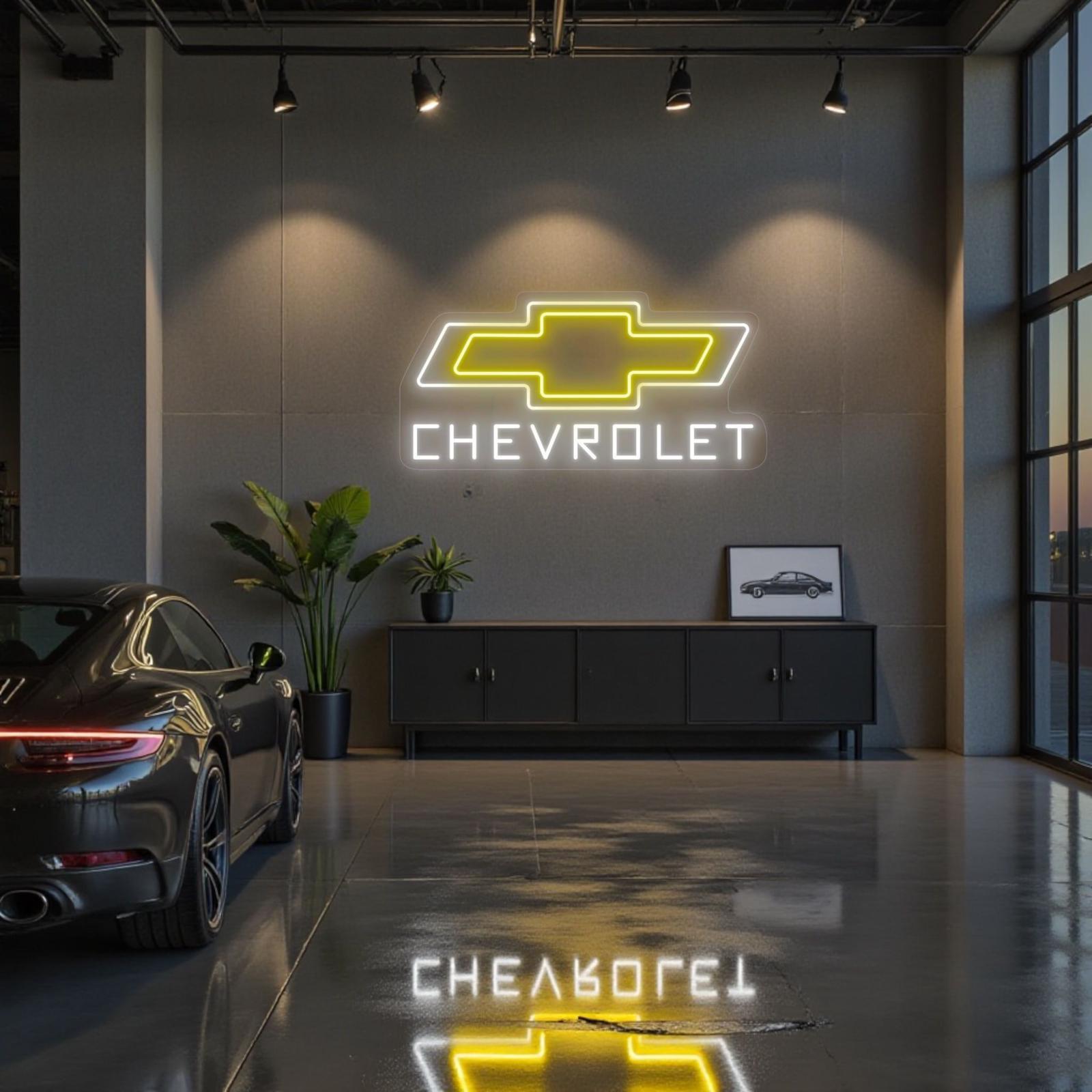 Chevy Led Sign Chevrolet Neon Sign, Chevrolet LED Sign, Chevrolet Logo Sign, Car Logo ...