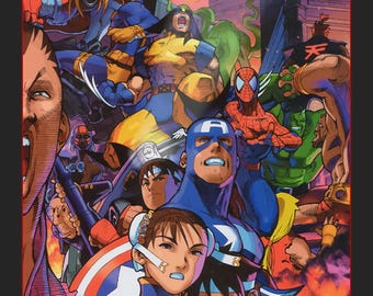 Poster d'art Marvel contre Capcom